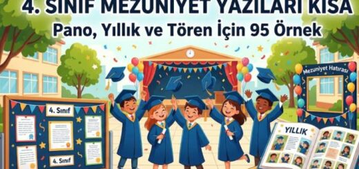 4. sınıf mezuniyet yazıları